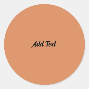 Perzisch Sinaasappel Tekst toevoegen Aangepast Ronde Sticker