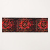 Perzisch tapijt, blik in roos gekleurd veld no2 yogamat (Voorkant (horizontaal))