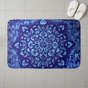 Perzisch tapijt-Inspiratie gedrukte blauwe Badmat