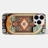 Perzisch tapijt kleurrijk iPhone hoesje (Achterkant horizontaal)