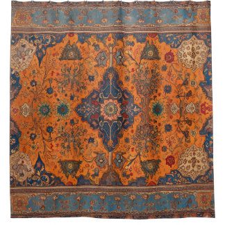 Perzisch tapijt of digitale kunstwerk douchegordijn