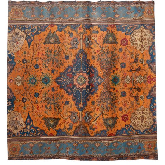 Perzisch tapijt of digitale kunstwerk douchegordijn (Voorkant)