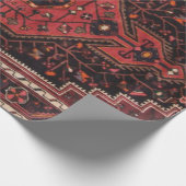 Perzisch tapijt oosterse accent  Turks retro Cadeaupapier (Hoek)