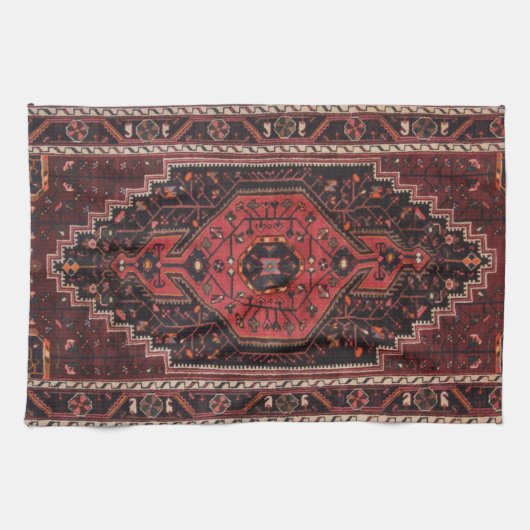 Perzisch tapijt oosterse accent Turks retro Theedoek (Horizontaal)