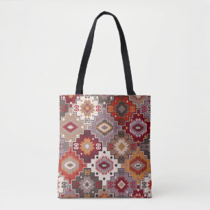 Perzisch tapijt origineel ontwerp, tribale textuur draagtas