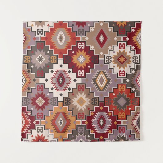 Perzisch tapijt origineel ontwerp, tribale textuur wandkleed (Voorkant (horizontaal))