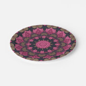 Perzisch tapijt papieren bordje (Gekanteld)