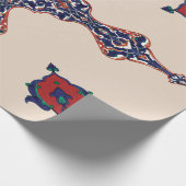 Perzisch tapijtmotief cadeaupapier (Hoek)