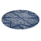 Perzisch tegelpatroon - kobalt blauw en wit snijplank (Hoek)