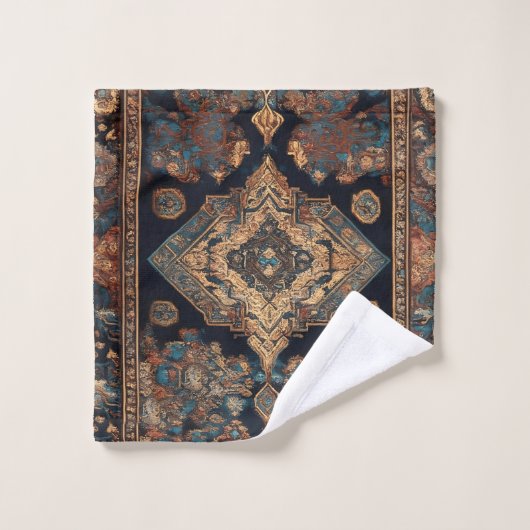 Perzisch Trendy Mooi Oud Patroon Collectie Bad Handdoek (Wasdoekje)
