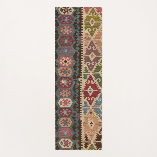 Perzisch Turks fluitpatroon Killim Yogamat (Voorkant)