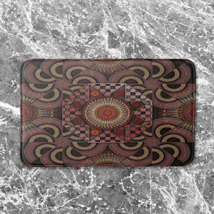 Perzisch zonniest omgevormd etnische halve cirkel badmat