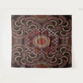 Perzisch zonniest omgevormd etnische halve cirkel  wandkleed (Voorkant (horizontaal))