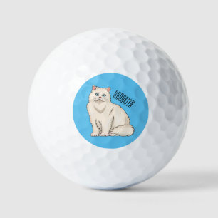 Perzische afbeelding van cartoon golfballen