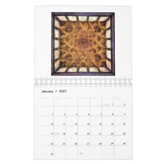 Perzische architectuur kalender (Jan 2027)