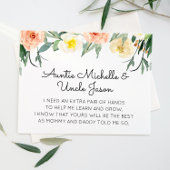 Perzische bloemen... zal jij mijn ouders voorstel kaart