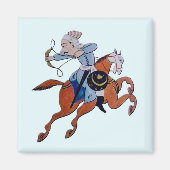 Perzische boogschutter te paard magneet (Voorkant)