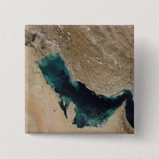 Perzische Golf Vierkante Button 5,1 Cm (Voorkant)