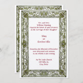  Perzische grens bruiloft Kaart (Voorkant / Achterkant)