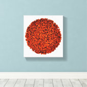 Perzische kalligrafie Canvas Afdruk (Insitu (Houten vloer))