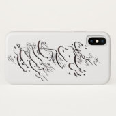 perzische kalligrafie iphone x cover (Achterkant (horizontaal))