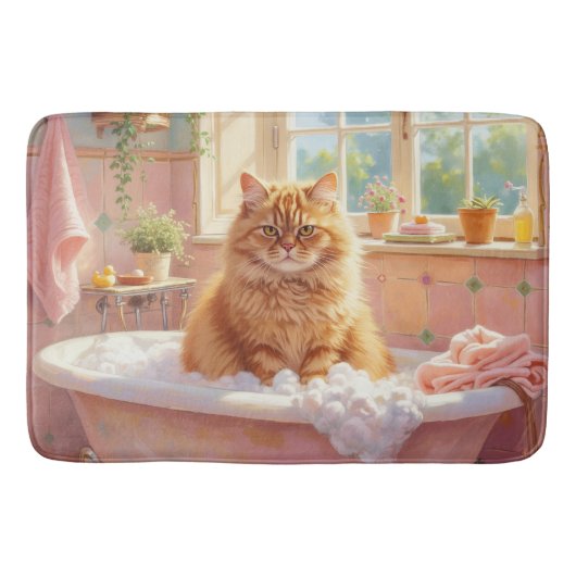 Perzische Kat Bad Decor Badmat (Voorkant)