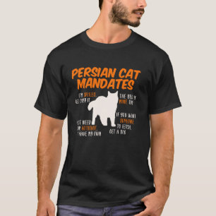 PERZISCHE KAT BEVELEN Grappige Perzische Katten Ei T-shirt