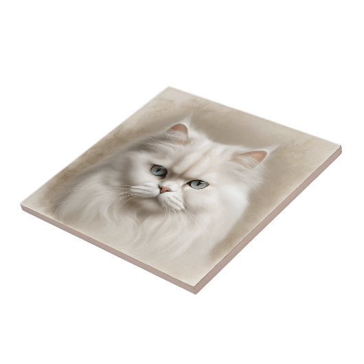 Perzische kat Feline Elegant Tegeltje (Zijkant)