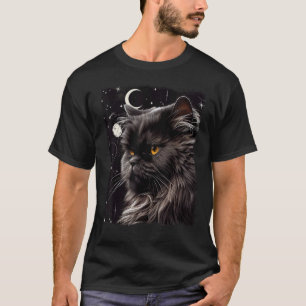 Perzische Kat Halve Maan En Sterren T-shirt