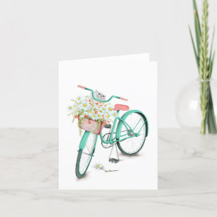 Perzische kat in madeliefje kaart