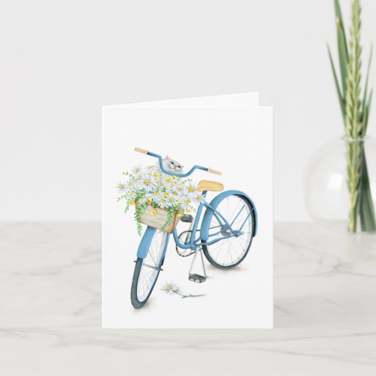 Perzische kat in madeliefje kaart (Voorkant)