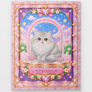 Perzische Kat, Kawaii Kunst Legpuzzel