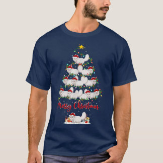 Perzische kat Lover Matching Santa Persian Cat Chr T-shirt