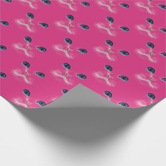 Perzische kat met blauwe ogen cadeaupapier (Hoek)