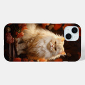 Perzische kat met bloemen Case-Mate iPhone case (Achterkant (horizontaal))
