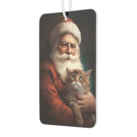 Perzische Kat Met Sinterklaas Feestelijke Kerstmis Luchtverfrisser (Links)