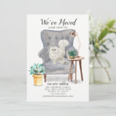 Perzische kat Moving Announge Aankondiging (Staand voorkant)