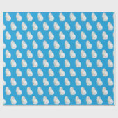 Perzische kat op Aqua Cadeaupapier (Vlak)