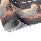 Perzische kat op een vliegend tapijt cadeaupapier (Rol Hoek)