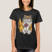Perzische kat Poker chips T-shirt (Voorkant)
