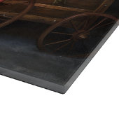 Perzische Kat Snowy Sleigh Kerstmisdecor Snijplank (Hoek)