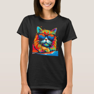 Perzische Kat Zomerfeest T-shirt