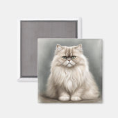 Perzische Kat's Beauty Portret Magneet (Voorkant / Achterkant)