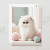 Perzische kat's zachte pasteldroom briefkaart (Voorkant / Achterkant)