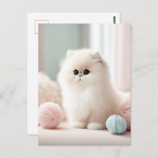 Perzische kat's zachte pasteldroom briefkaart (Voorkant / Achterkant)