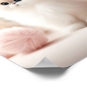 Perzische kat's zachte pasteldroom poster (Hoek)