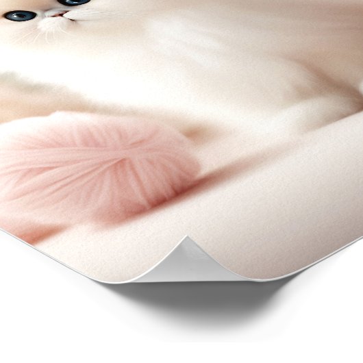 Perzische kat's zachte pasteldroom poster (Hoek)