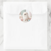 Perzische kat's zachte pasteldroom ronde sticker (Tas)