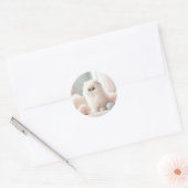 Perzische kat's zachte pasteldroom ronde sticker (Envelop)