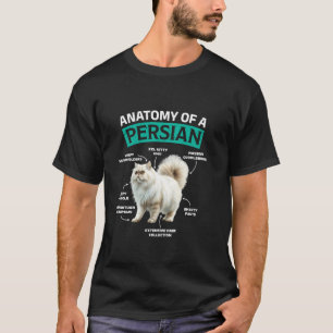 Perzische Katten ANATOMIE VAN EEN PERZISCHE KAT Gr T-shirt